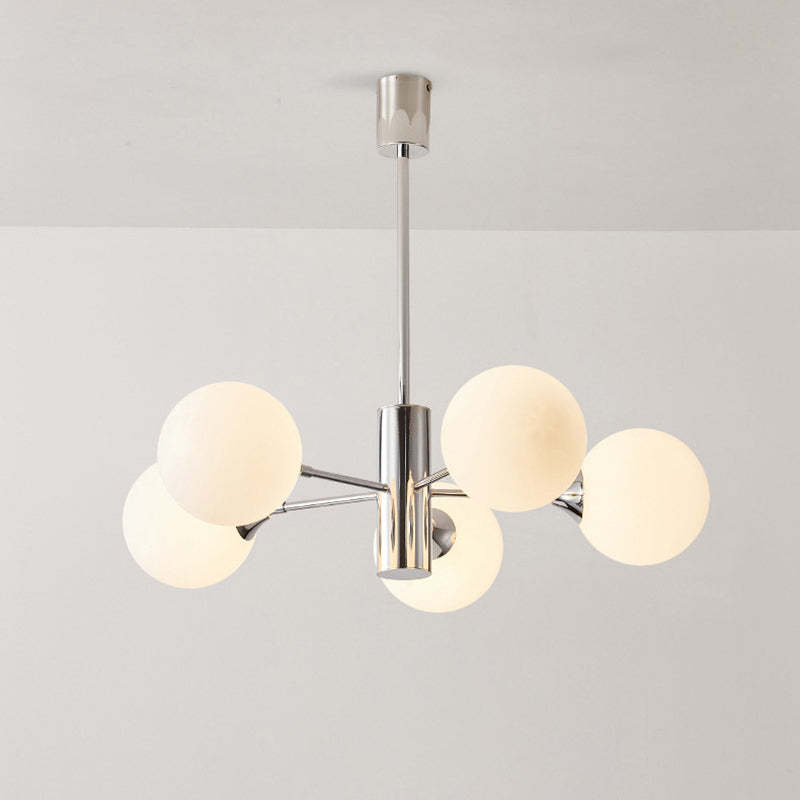 Nordic Iron Glass Branch Chandelier