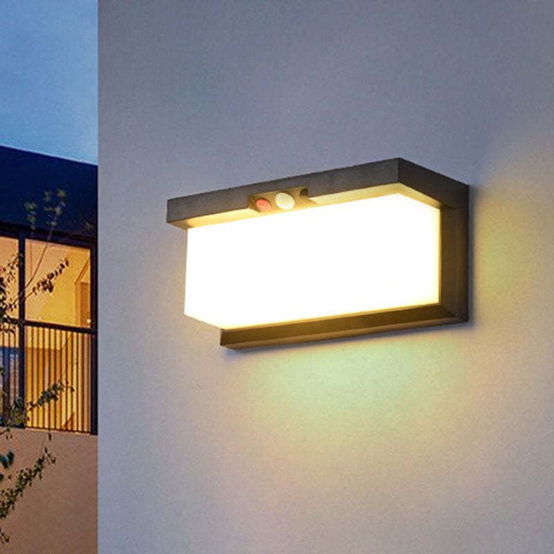Minimalist Solar Plastic Outdoor Wall Sconce