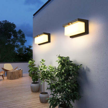 Minimalist Solar Plastic Outdoor Wall Sconce