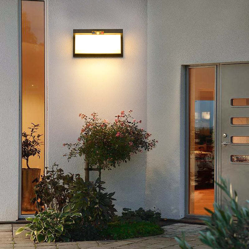 Minimalist Solar Plastic Outdoor Wall Sconce