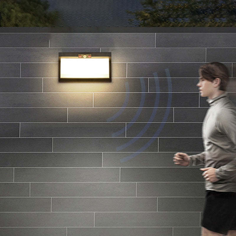 Minimalist Solar Plastic Outdoor Wall Sconce