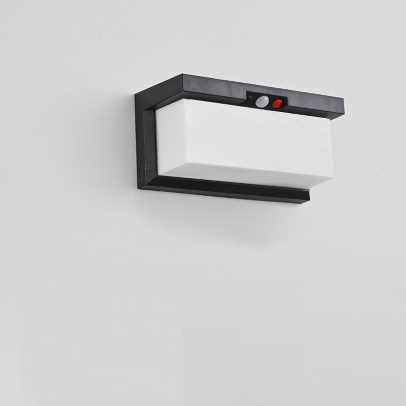Minimalist Solar Plastic Outdoor Wall Sconce