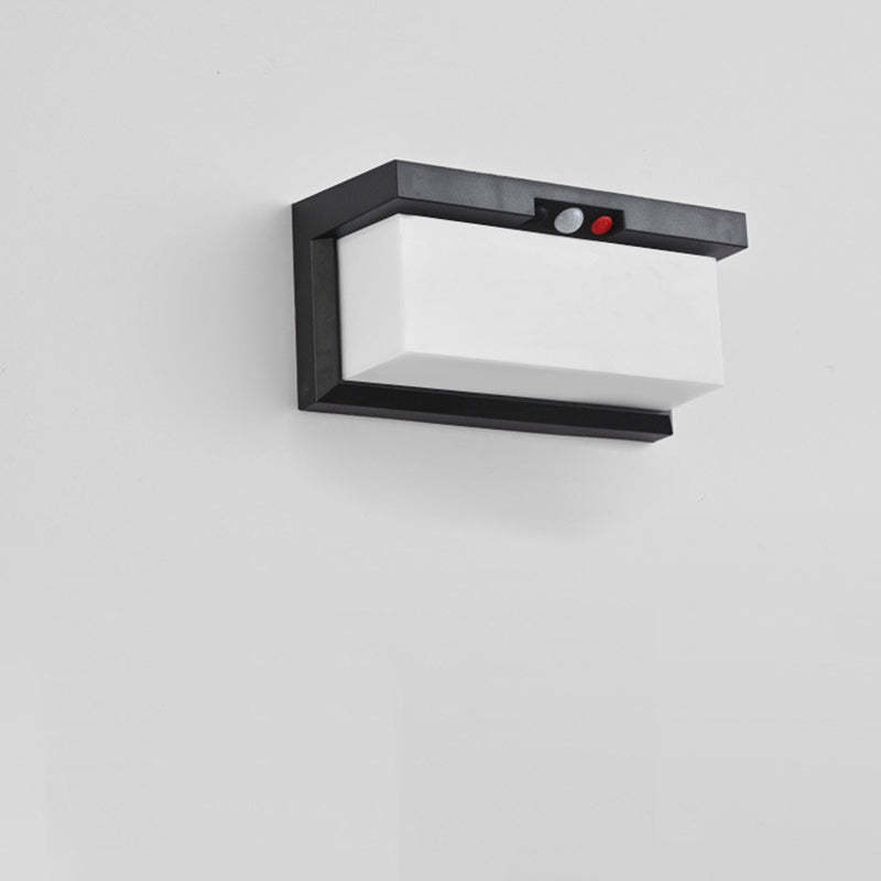 Minimalist Solar Plastic Outdoor Wall Sconce