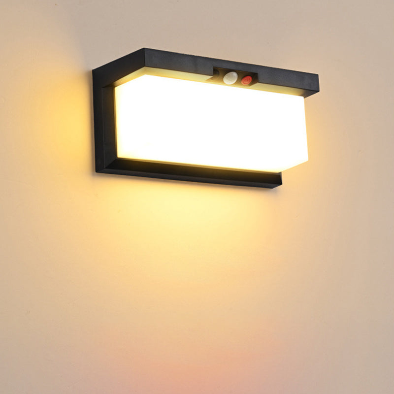 Minimalist Solar Plastic Outdoor Wall Sconce