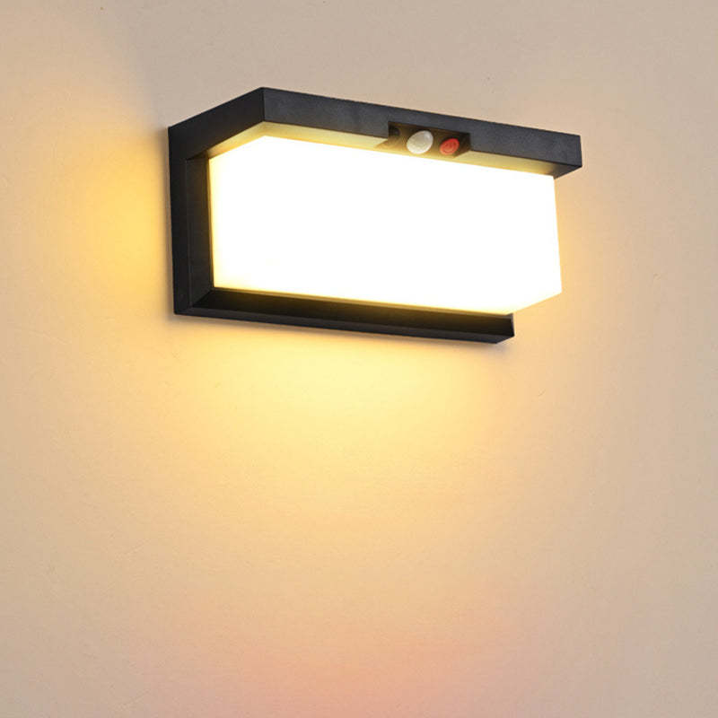 Minimalist Solar Plastic Outdoor Wall Sconce