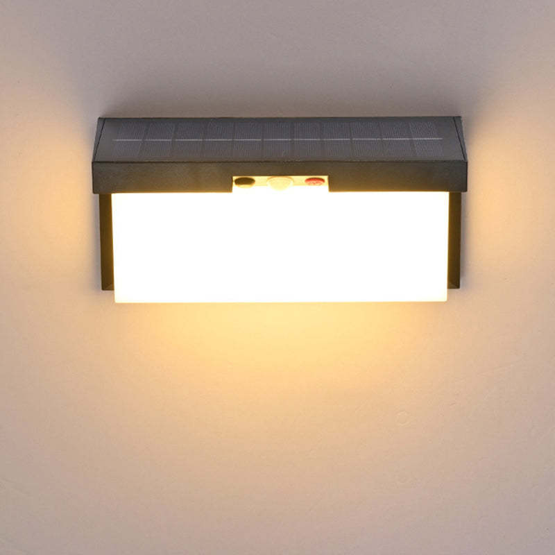 Minimalist Solar Plastic Outdoor Wall Sconce