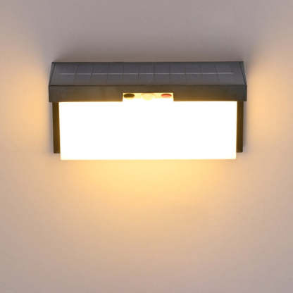 Minimalist Solar Plastic Outdoor Wall Sconce