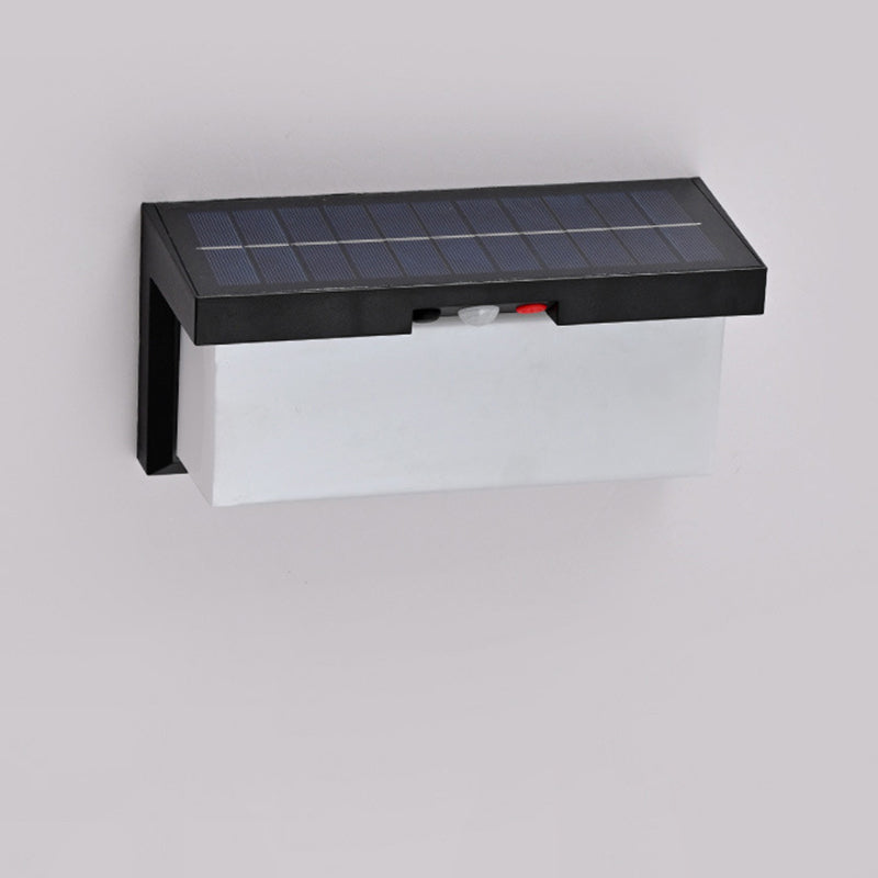 Minimalist Solar Plastic Outdoor Wall Sconce