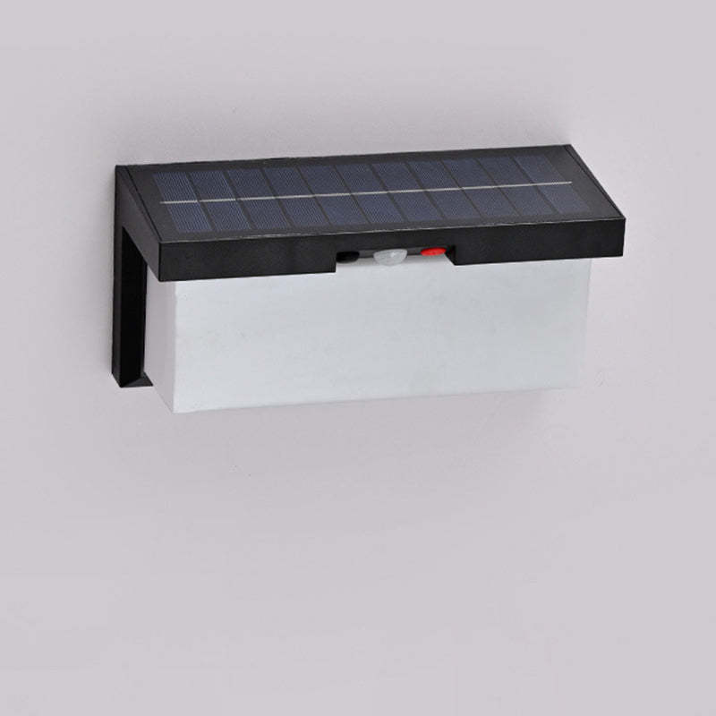 Minimalist Solar Plastic Outdoor Wall Sconce
