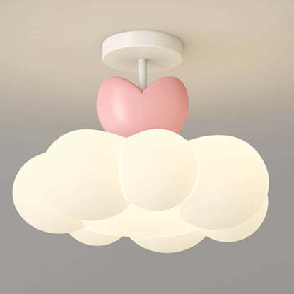 Contemporary Iron Semi-Flush Ceiling Light