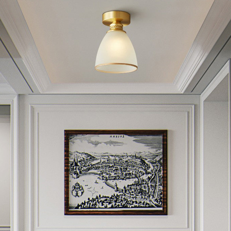 Modern Brass 1/6/8/10-Light Semi-Flush Ceiling Light