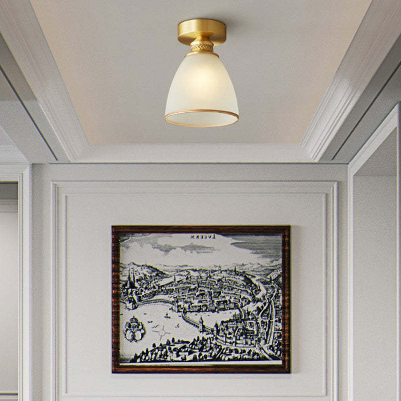 Modern Brass 1/6/8/10-Light Semi-Flush Ceiling Light