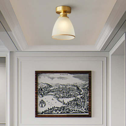 Modern Brass 1/6/8/10-Light Semi-Flush Ceiling Light