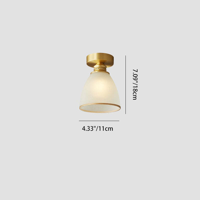 Modern Brass 1/6/8/10-Light Semi-Flush Ceiling Light — 6 / 220V-240V For UK/AU