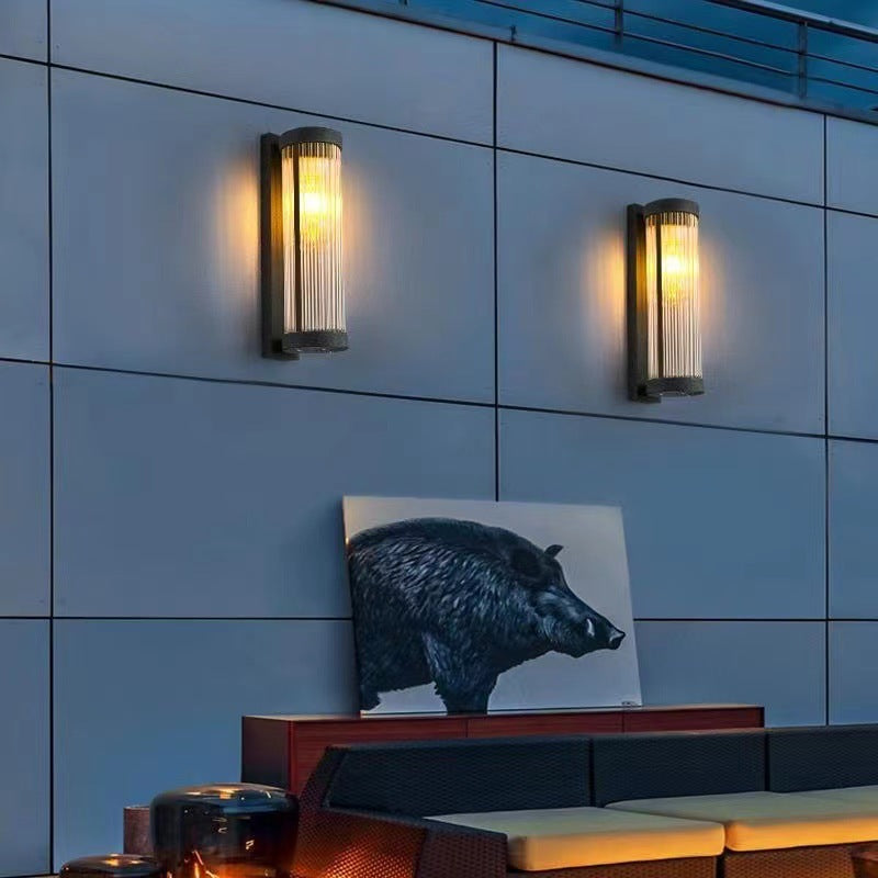 Minimalist stainless decor wall sconces in steel — Medium