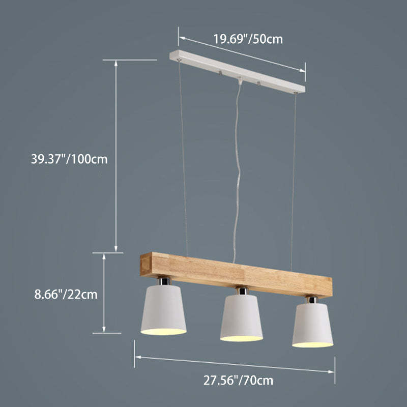 Nordic Wood Island Chandelier