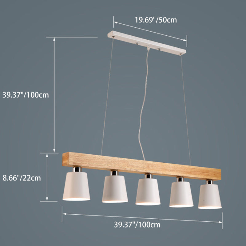 Nordic Wood Island Chandelier