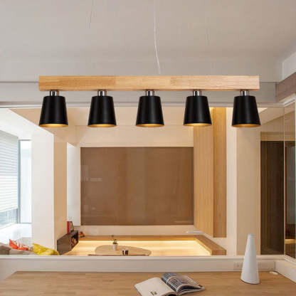 Nordic Wood Island Chandelier