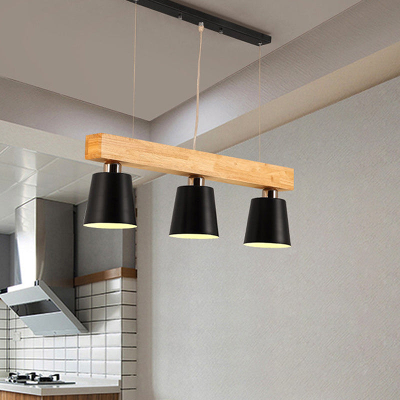 Nordic Wood Island Chandelier