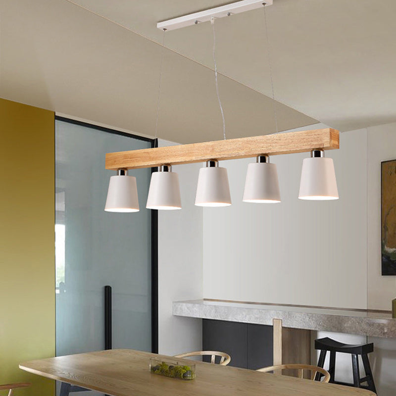 Nordic Wood Island Chandelier