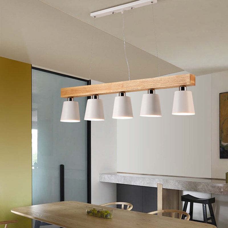 Nordic Wood Island Chandelier
