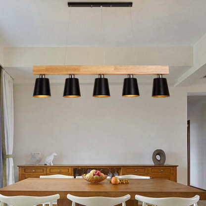 Nordic Wood Island Chandelier