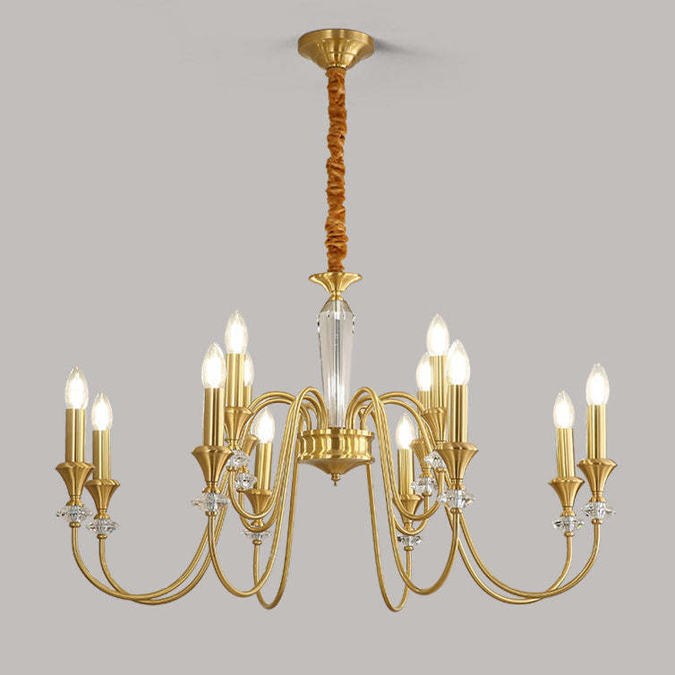 French Brass Chandelier