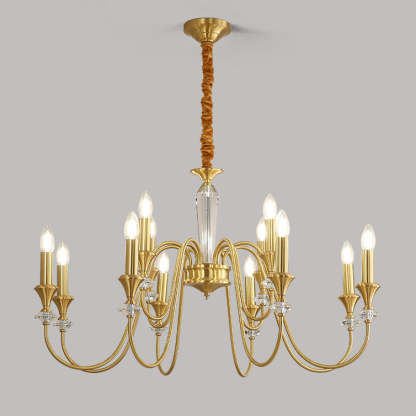 French Brass Chandelier