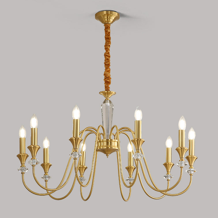 French Brass Chandelier