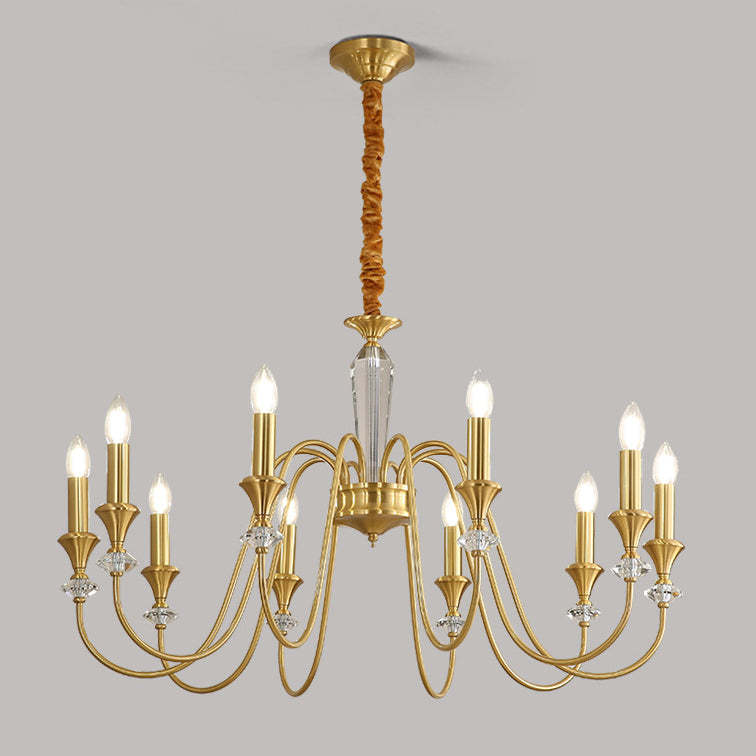 French Brass Chandelier