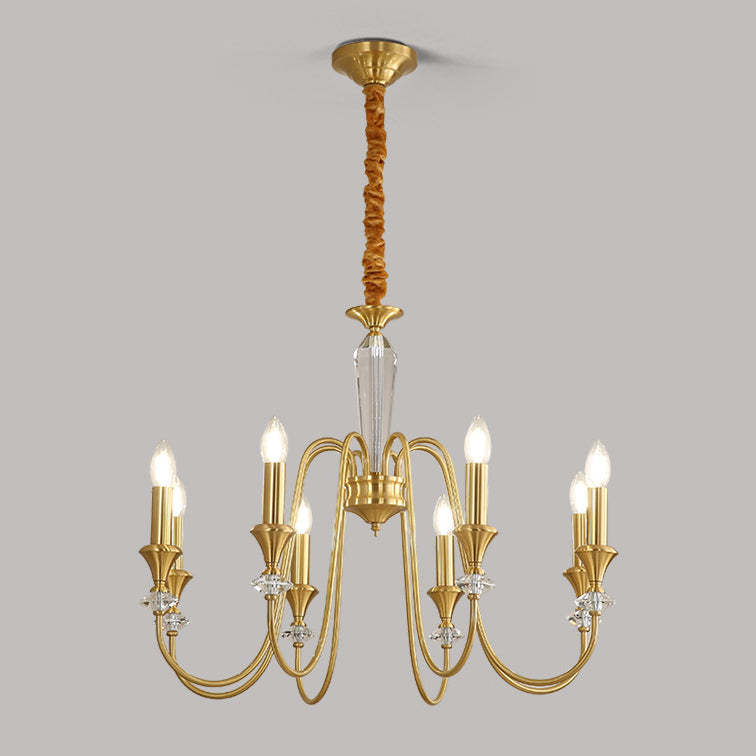 French Brass Chandelier