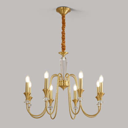 French Brass Chandelier