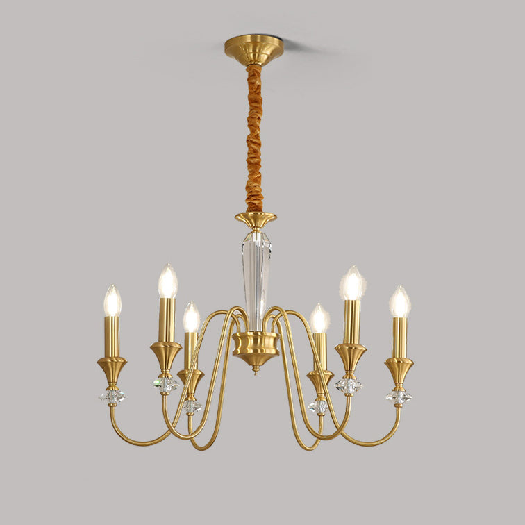 French Brass Chandelier