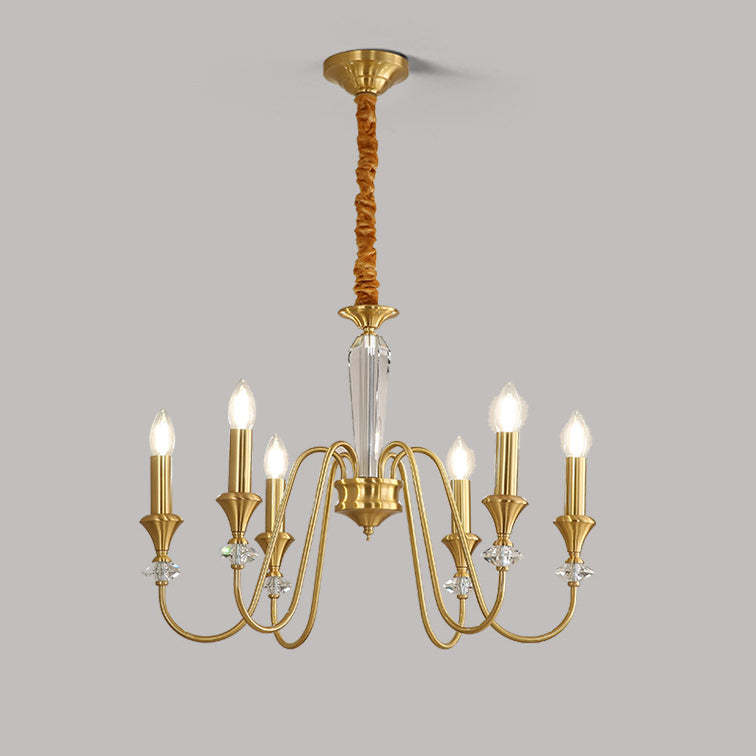 French Brass Chandelier