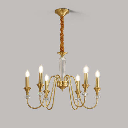 French Brass Chandelier