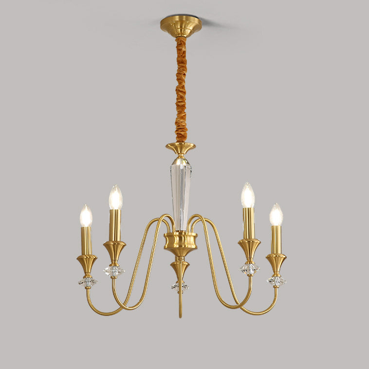 French Brass Chandelier