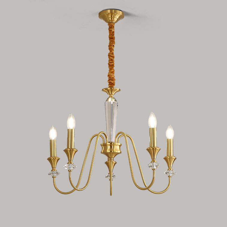 French Brass Chandelier