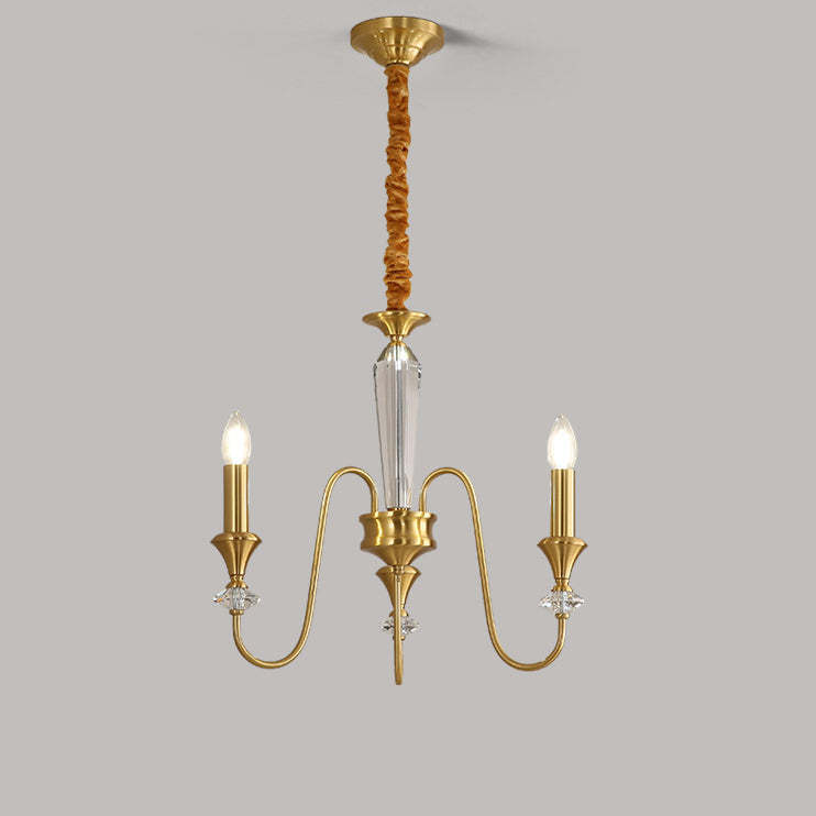 French Brass Chandelier