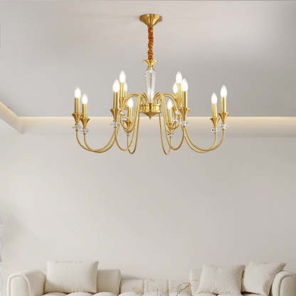 French Brass Chandelier