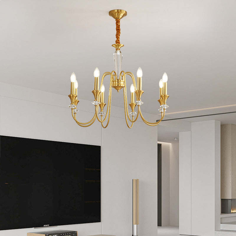 French Brass Chandelier