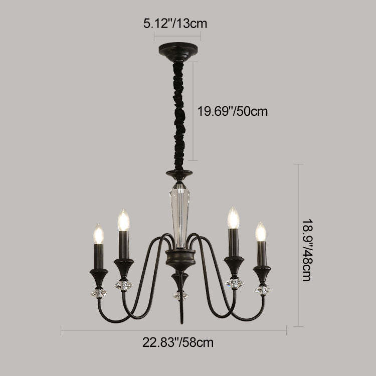 French Brass Chandelier