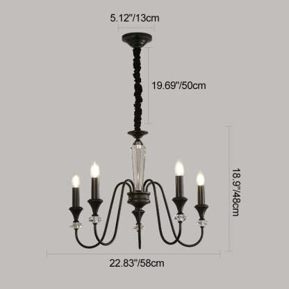 French Brass Chandelier