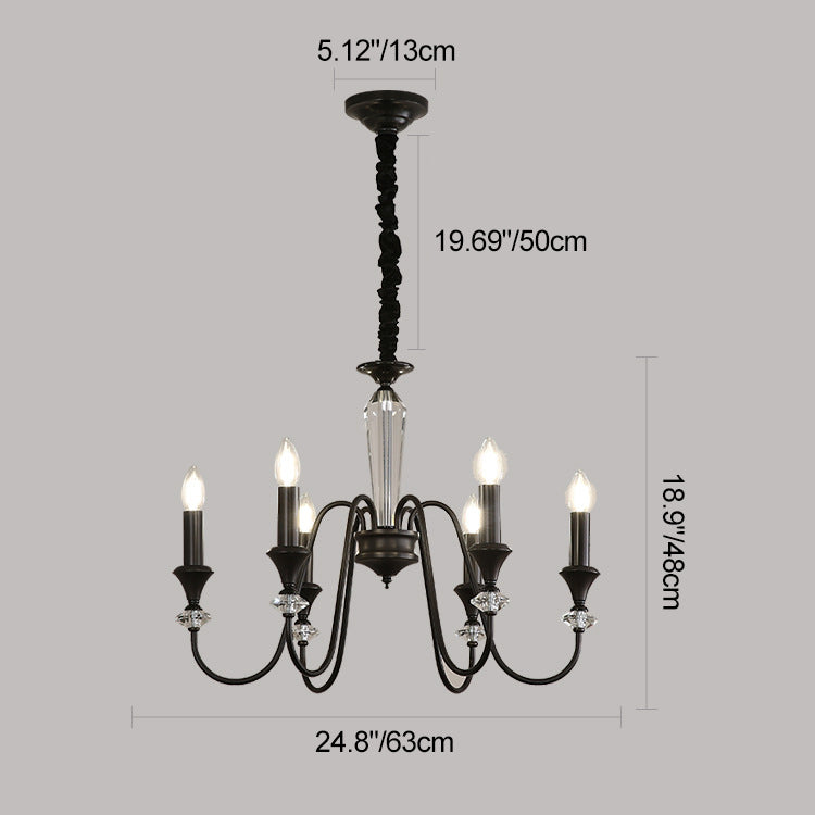 French Brass Chandelier