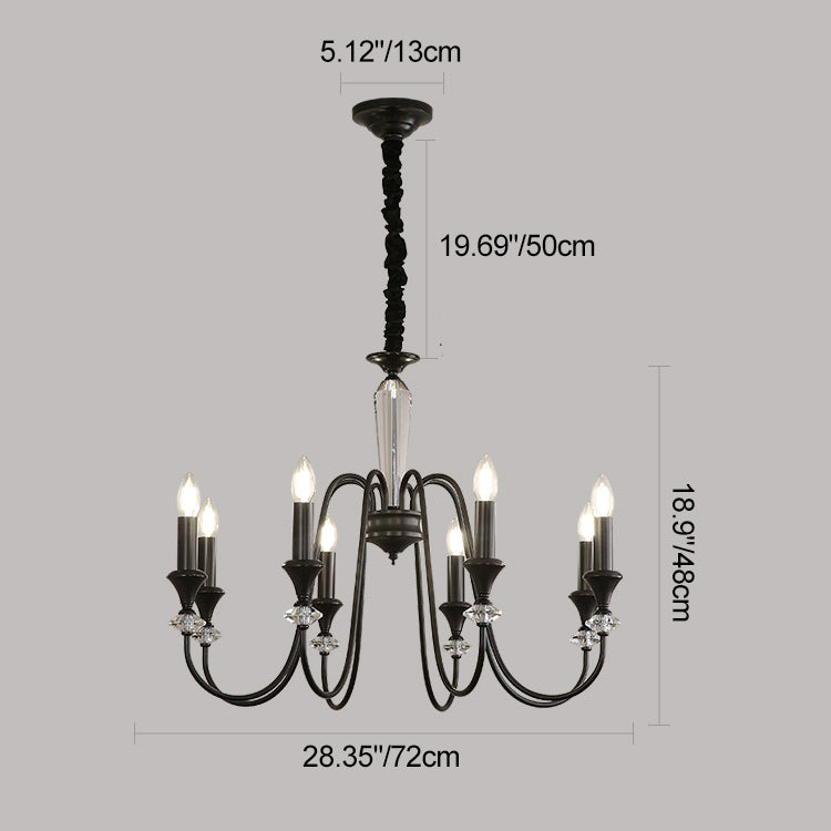 French Brass Chandelier