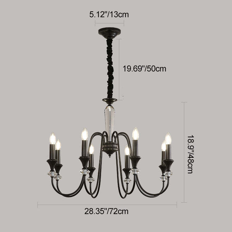 French Brass Chandelier