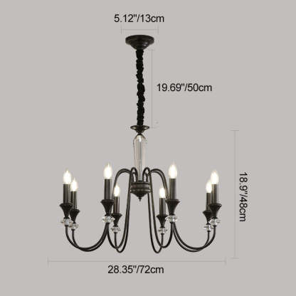French Brass Chandelier
