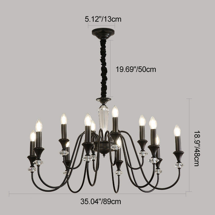 French Brass Chandelier