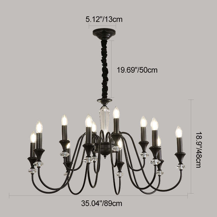 French Brass Chandelier