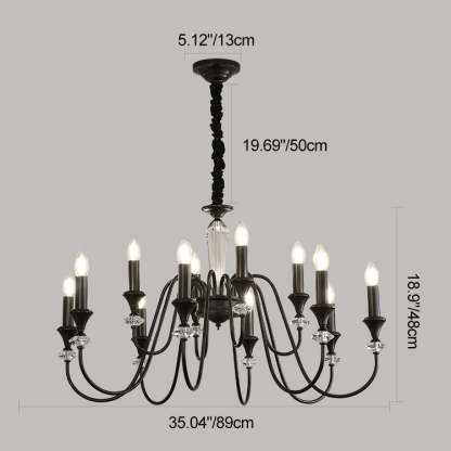 French Brass Chandelier