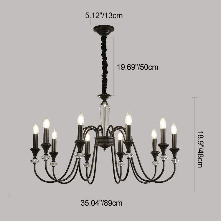 French Brass Chandelier